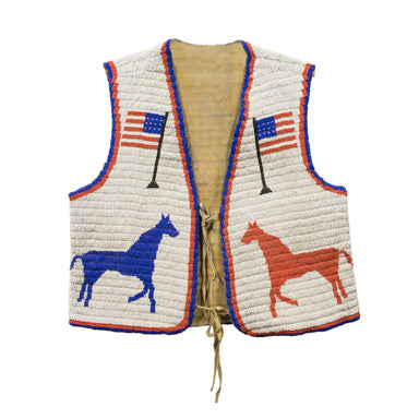 Sioux Beaded Vest, Native, Garment, Shirt