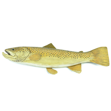 Brown Trout Carving, Furnishings, Decor, Carving