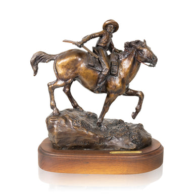 "1861 Mail - Pony Express" Bronze by Robert Scriver, Fine Art, Bronze, Limited