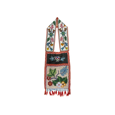 Chippewa Bandolier, Native, Beadwork, Bandolier Bag