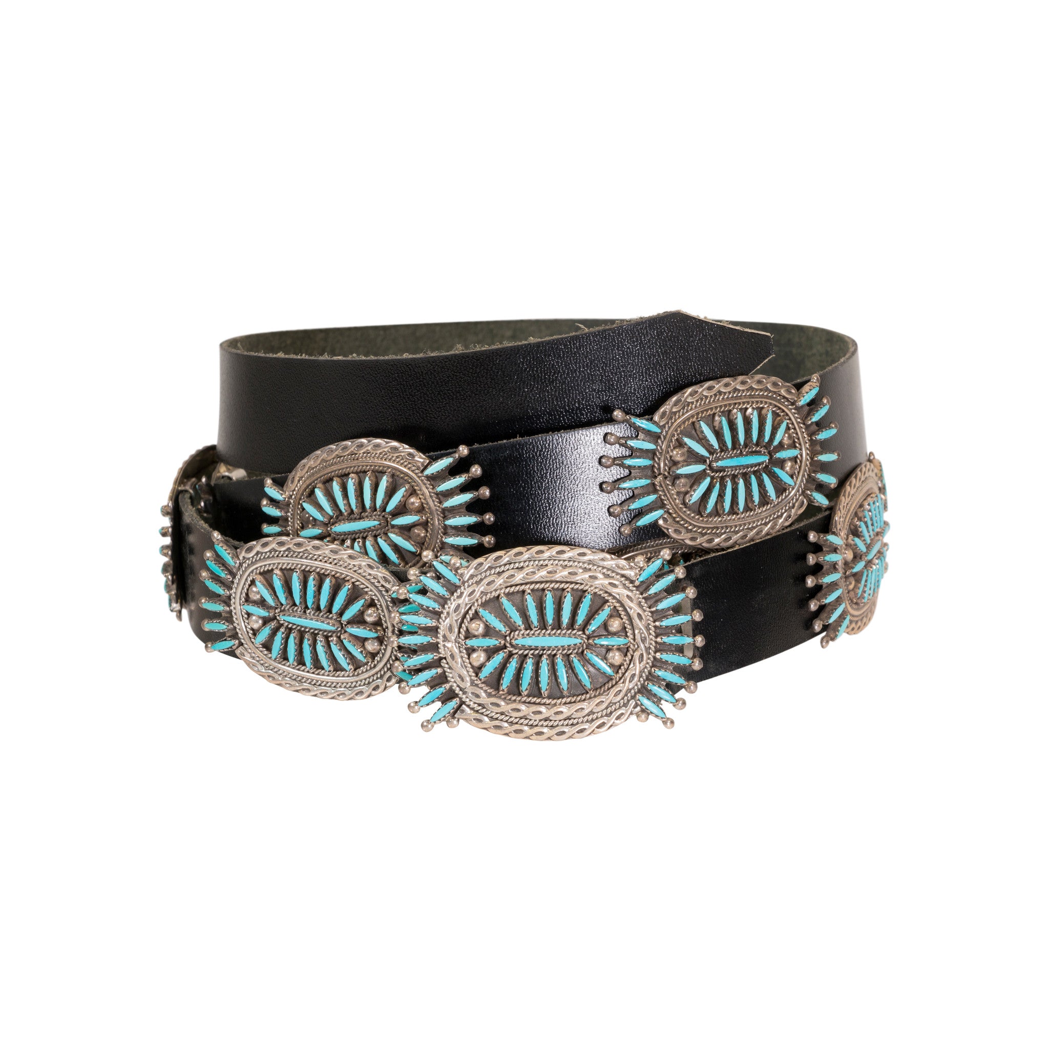 Navajo Needlepoint Turquoise Belt, Jewelry, Belt, Native