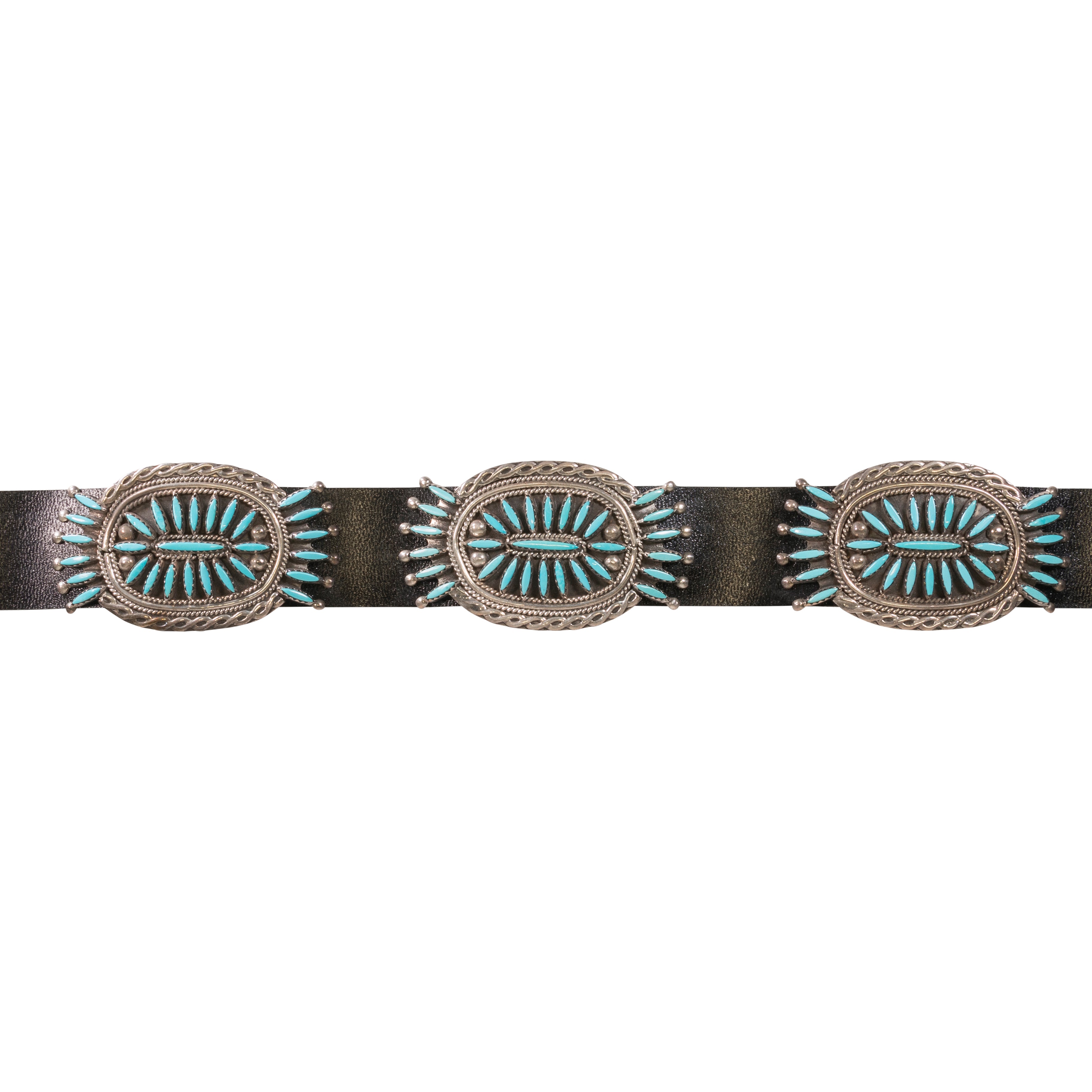 Navajo Needlepoint Turquoise Belt