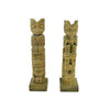 Sold As A Pair, Native, Carving, Totem Pole