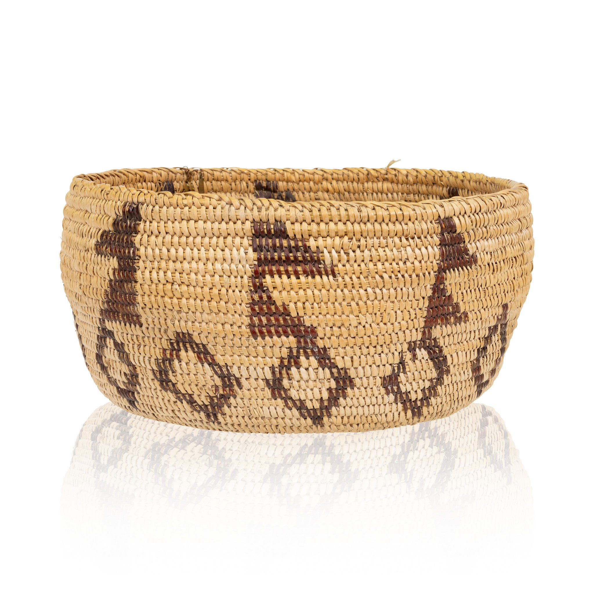 Paiute Basket, Native, Basketry, Vertical