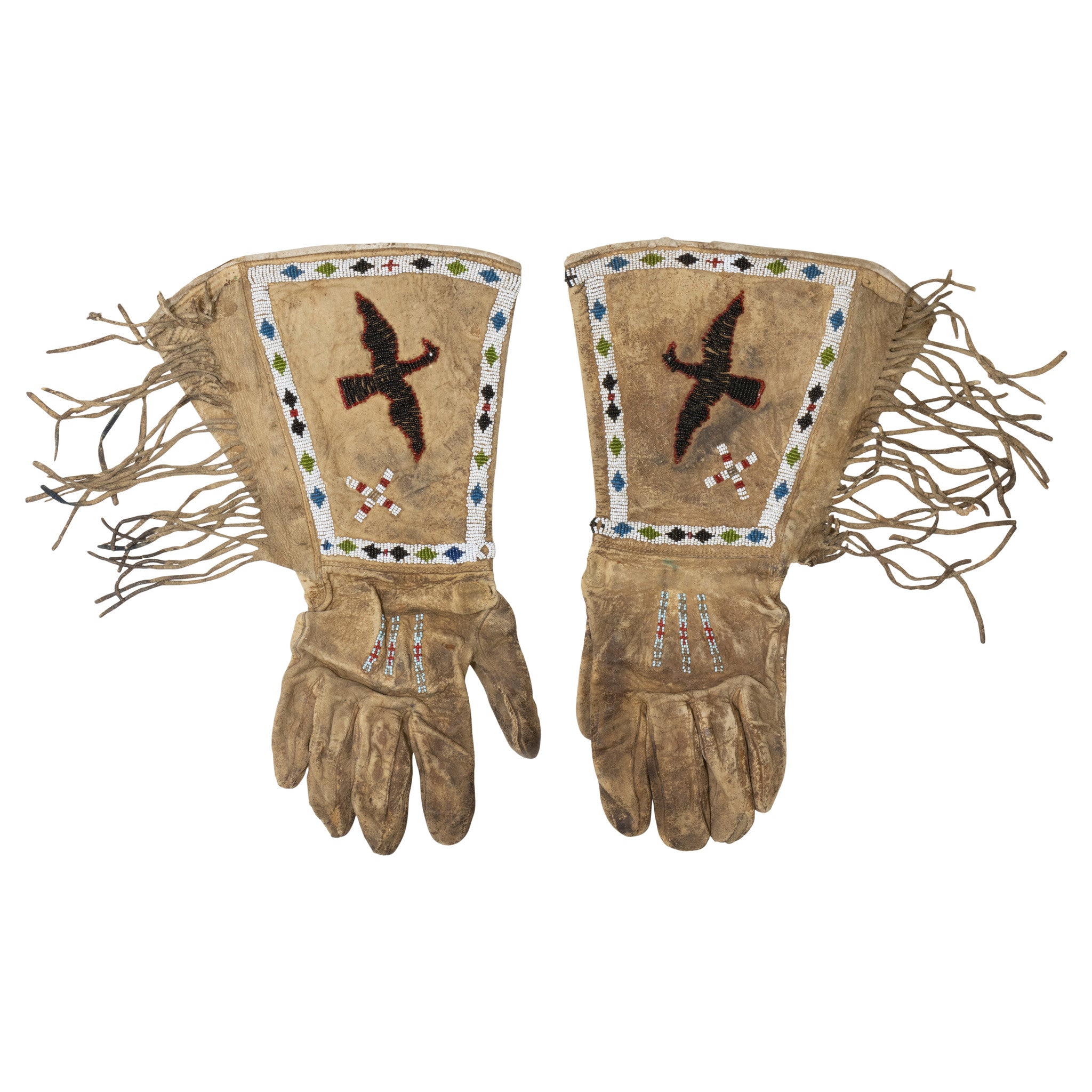 Oklahoma Territory Gauntlets, Native, Garment, Gauntlets