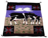 Navajo Cow Pictorial, Native, Weaving, Wall Hanging