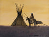 Blackfeet Lodge by Mario Rabago, Fine Art, Painting, Native American