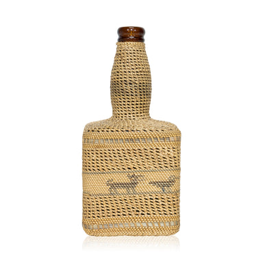 Nootka Bottle Basket, Native, Basketry, Bottle Basket