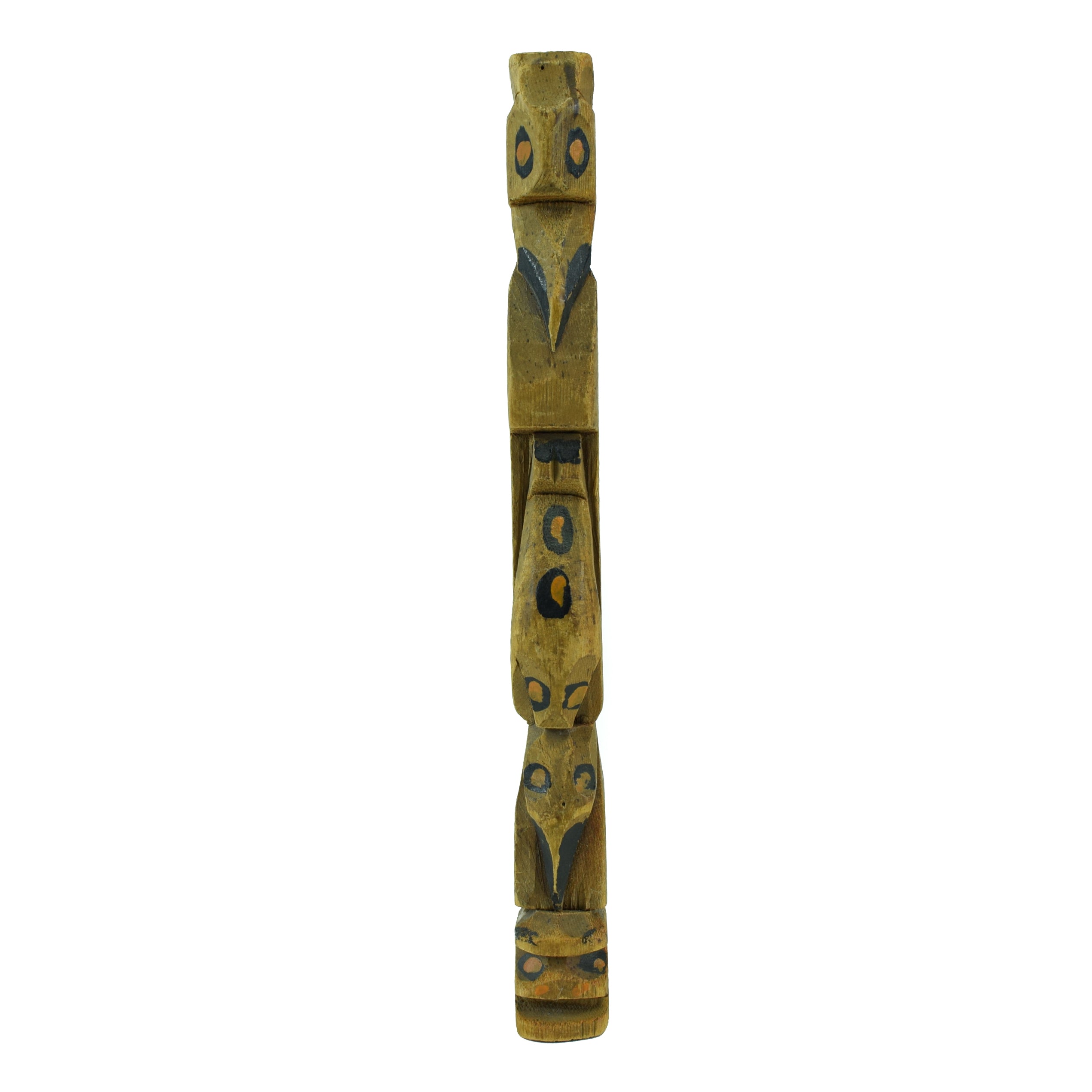 Old Coast Salish Totem, Native, Carving, Totem Pole