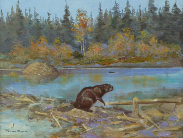 "Beaver Pond" by Ace Powell, Fine Art, Painting, Wildlife
