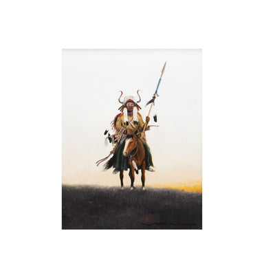 "Crow Warrior" By Mario Rabago, Fine Art, Painting, Native American