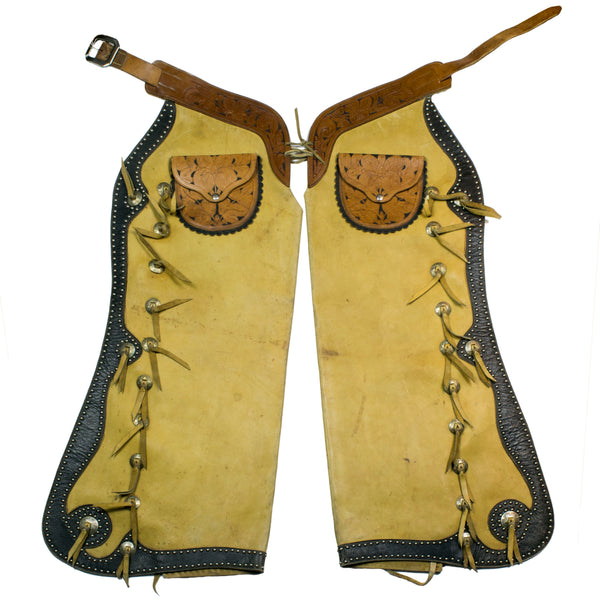 Tooled and Tacked Chaps, Western, Garment, Chaps