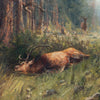 Montana Landscape with Felled Elk by John Fery