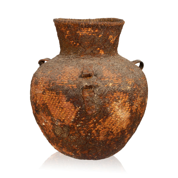 Paiute Water Jar, Native, Basketry, Vertical