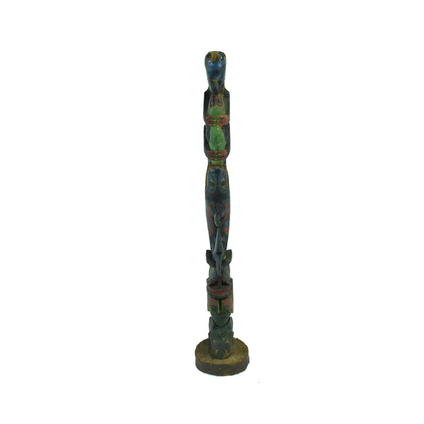 Ditidaht Five Figure Totem, Native, Carving, Totem Pole