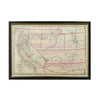 Map of Johnson's Territories of California 1862, Furnishings, Decor, Map