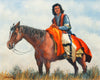 Just Waiting by Norm Comp, Fine Art, Painting, Native American