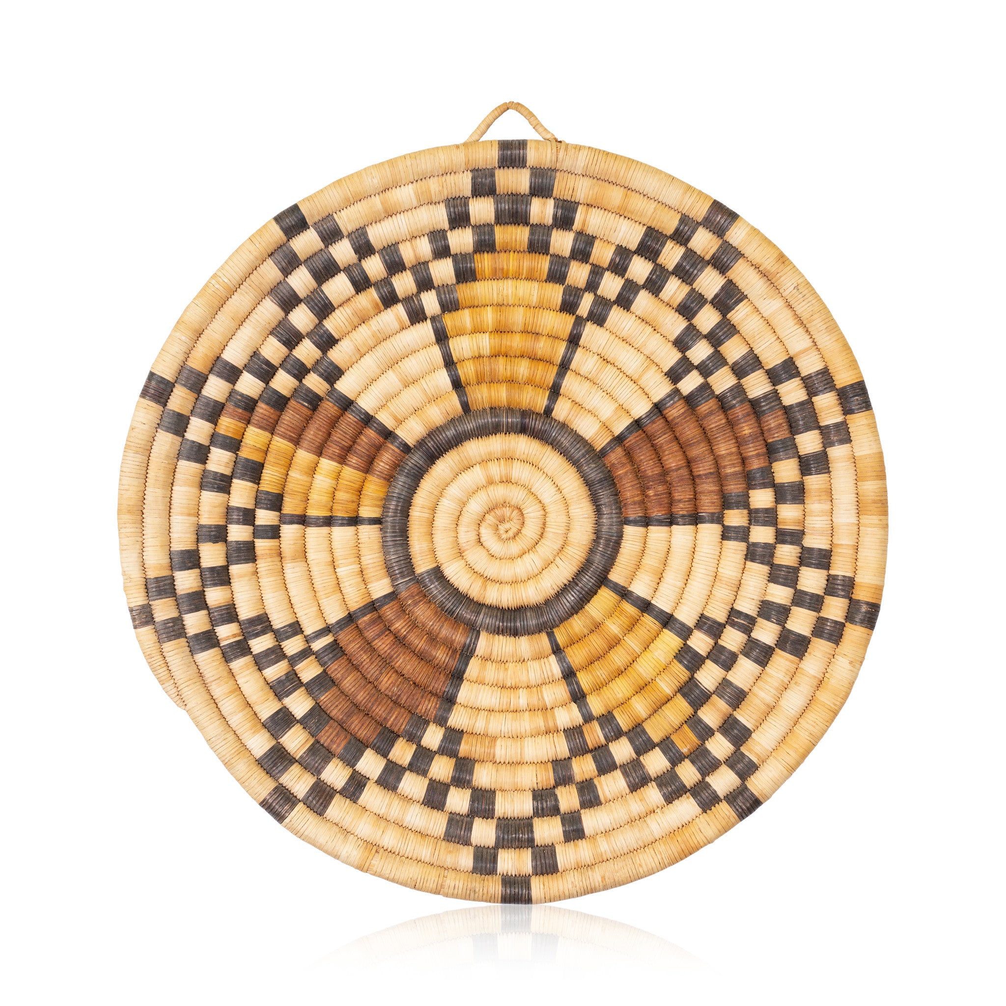 Hopi Coiled Plate, Native, Basketry, Plate