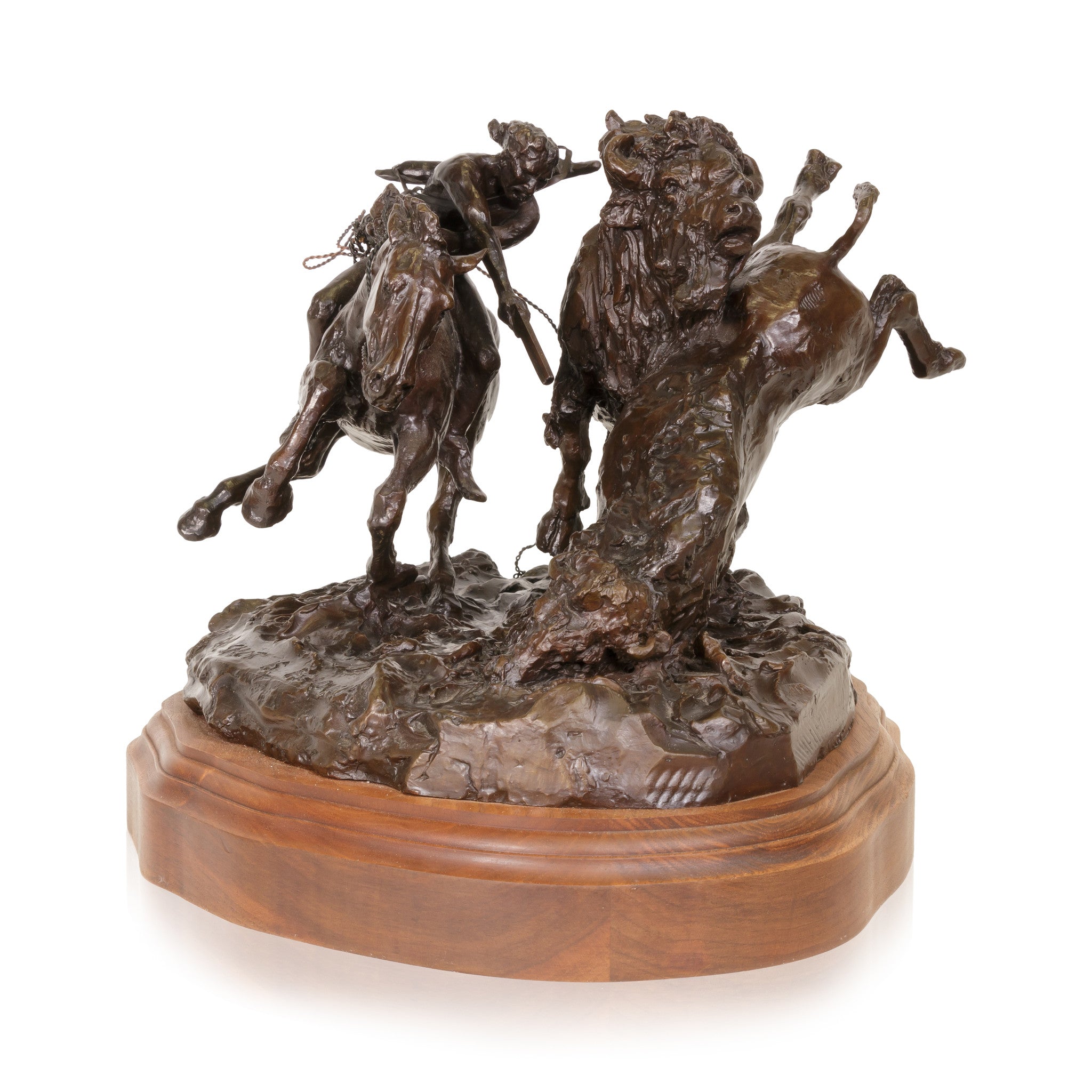 "When One Shot is Enough" Bronze by Robert Scriver, Fine Art, Bronze, Limited