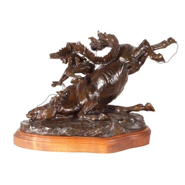 "Attack on the Wagon Train" Bronze by Robert Scriver, Fine Art, Bronze, Limited