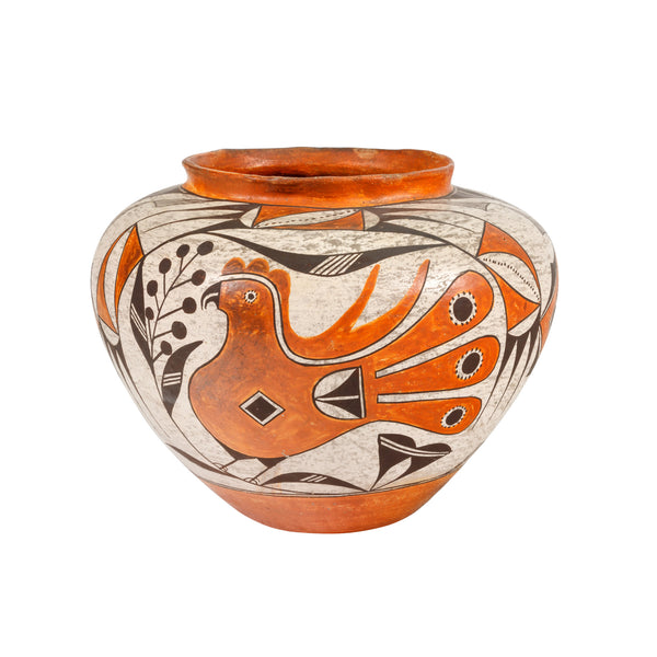 Acoma Parrot Jar, Native, Pottery, Historic