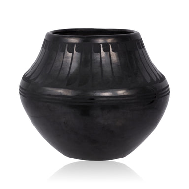 Maria and Santana Martinez Black Ware Jar, Native, Pottery, Historic