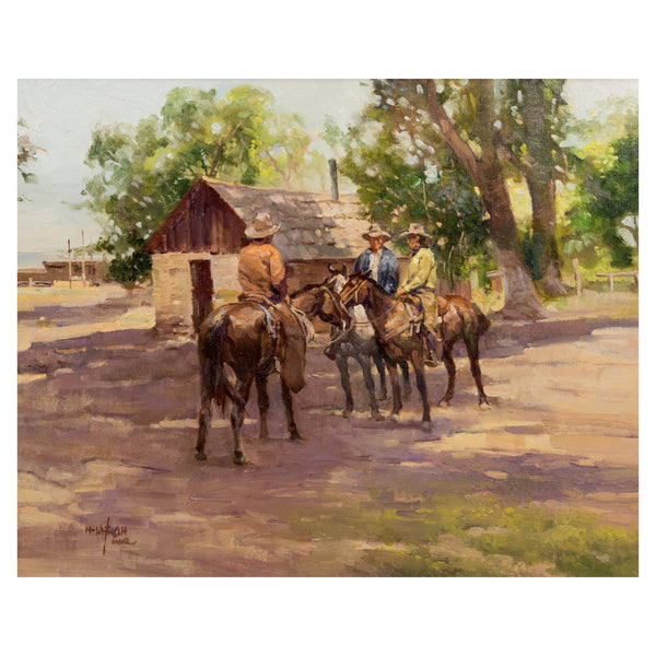 Welcome Shade by Newman Myrah, Fine Art, Painting, Western