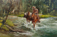 Just Past the Fork by Newman Myrah, Fine Art, Painting, Western