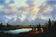 Grand Teton Vista by Heinie Hartwig, Fine Art, Painting, Native American