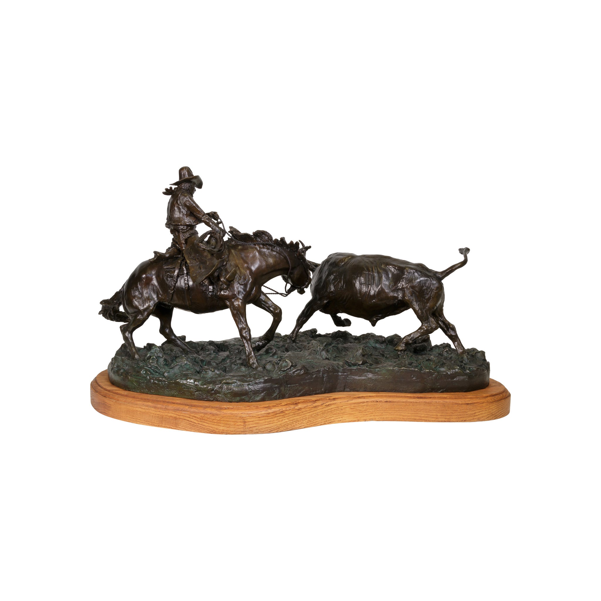 "When Cutting Was Tough" Bronze by Robert Scriver