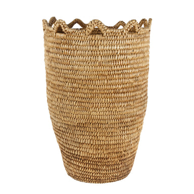 Cylindrical Klickitat Basket, Native, Basketry, Vertical