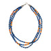 Lapis and Spiny Oyster 3 Strand Necklace, Jewelry, Necklace, Native