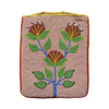 Plateau Flat Bag with Floral Design, Native, Beadwork, Flat Bag