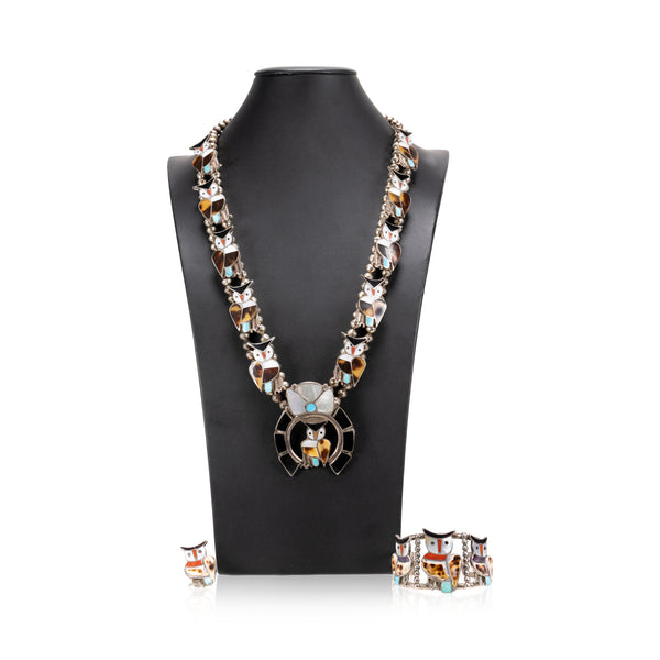 Zuni Owl Necklace, Jewelry, Necklace, Native