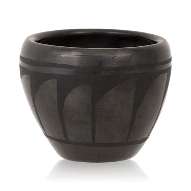 Santa Clara Black Ware Jar, Native, Pottery, Historic