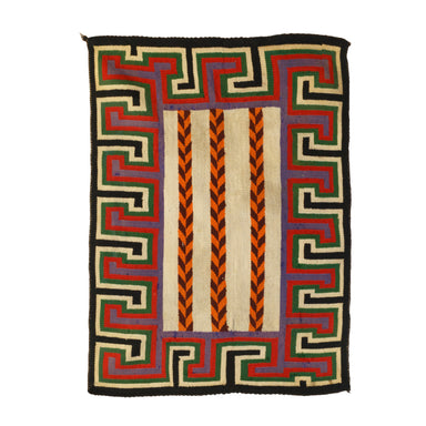 Navajo Teec Nos Pos Single Saddle, Native, Weaving, Single Saddle Blanket