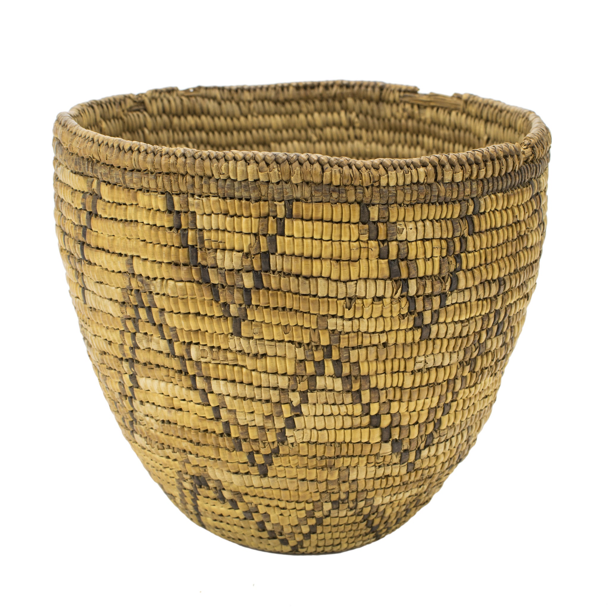 Cowlitz Basket, Native, Basketry, Vertical