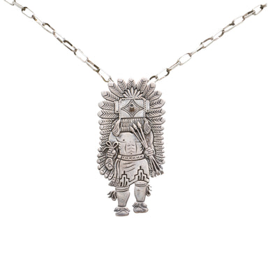 Navajo Sterling Kachina Necklace, Jewelry, Necklace, Native