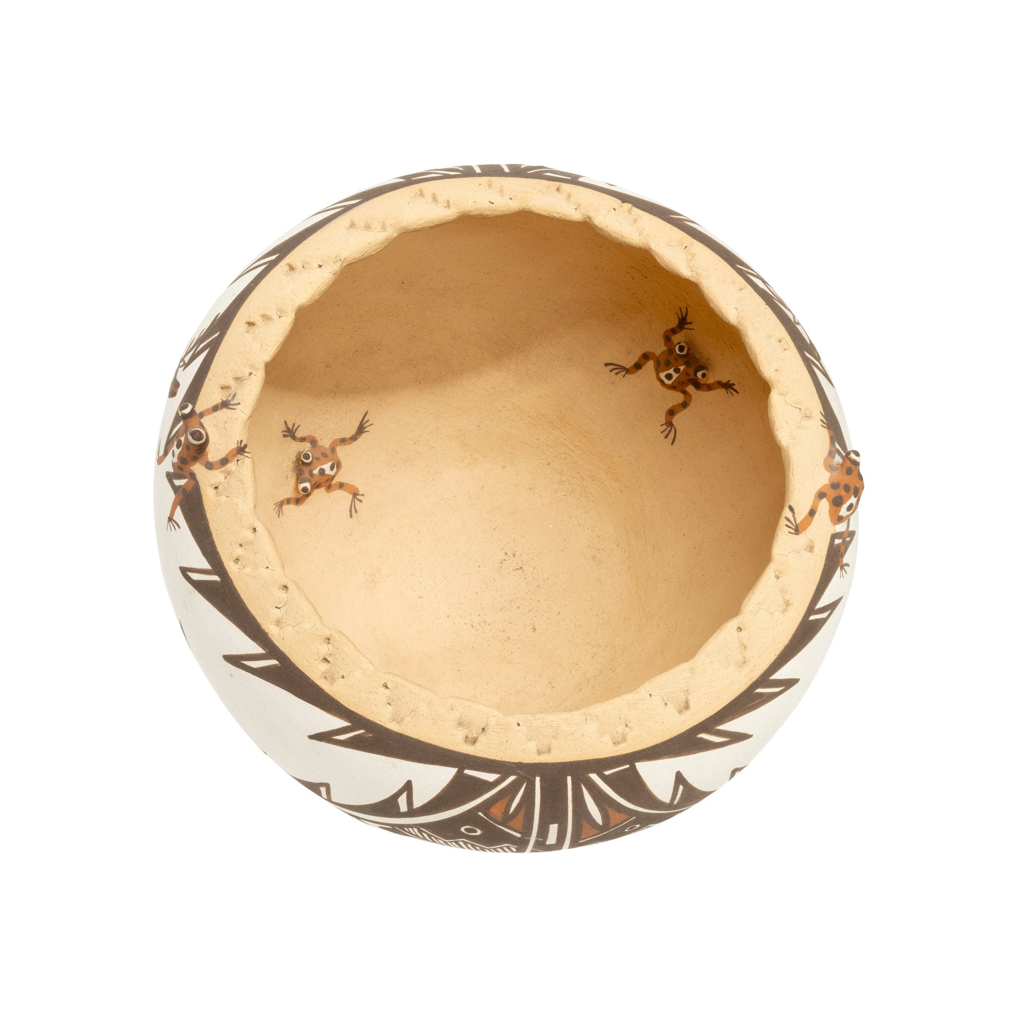 Zuni bowl with Deer and Frogs