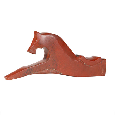 Sioux Stylized Horse Pipe, Native, Pipe, Catlinite