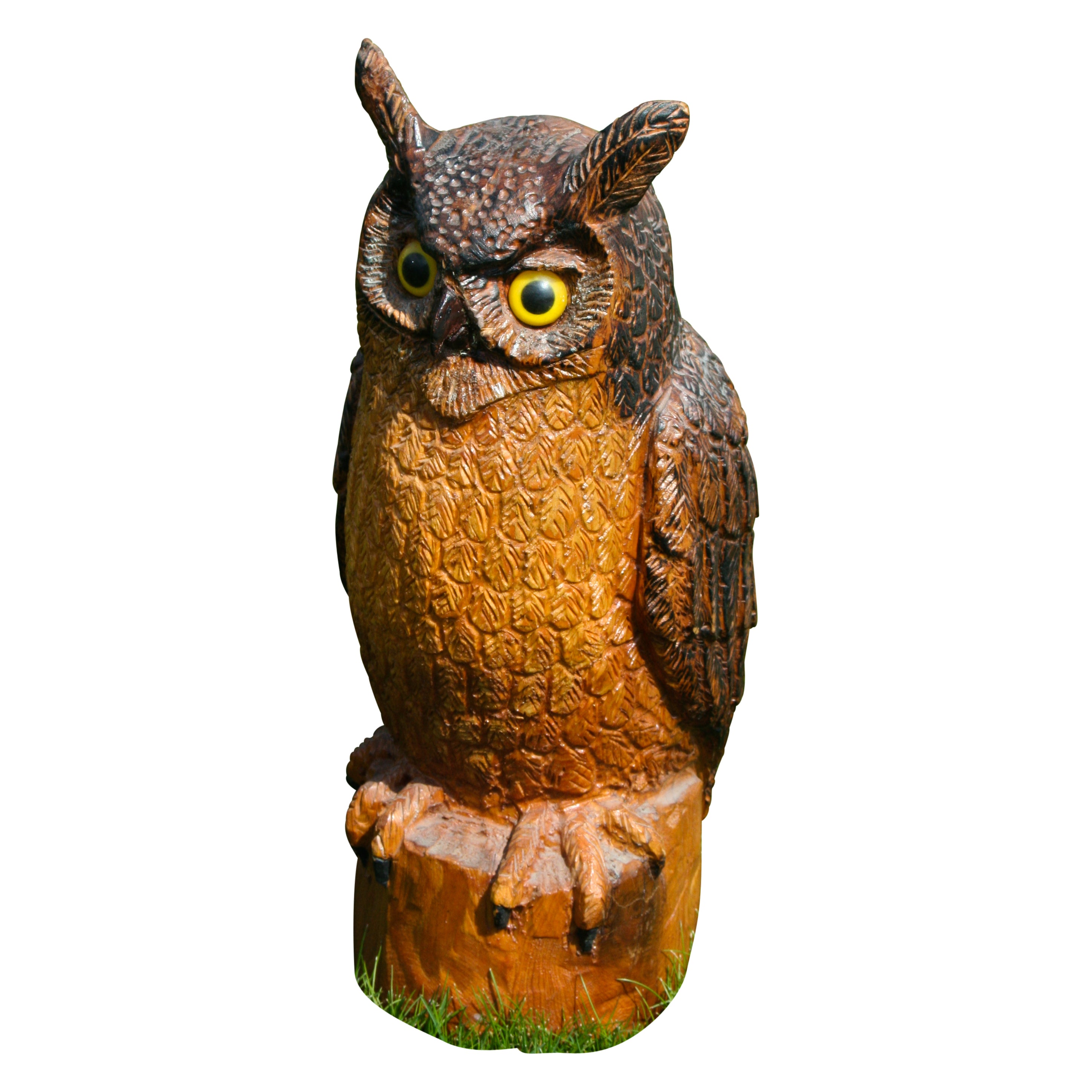 Carved Folky Owl, Furnishings, Decor, Carving