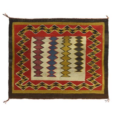 Red Mesa Single Saddle, Native, Weaving, Single Saddle Blanket