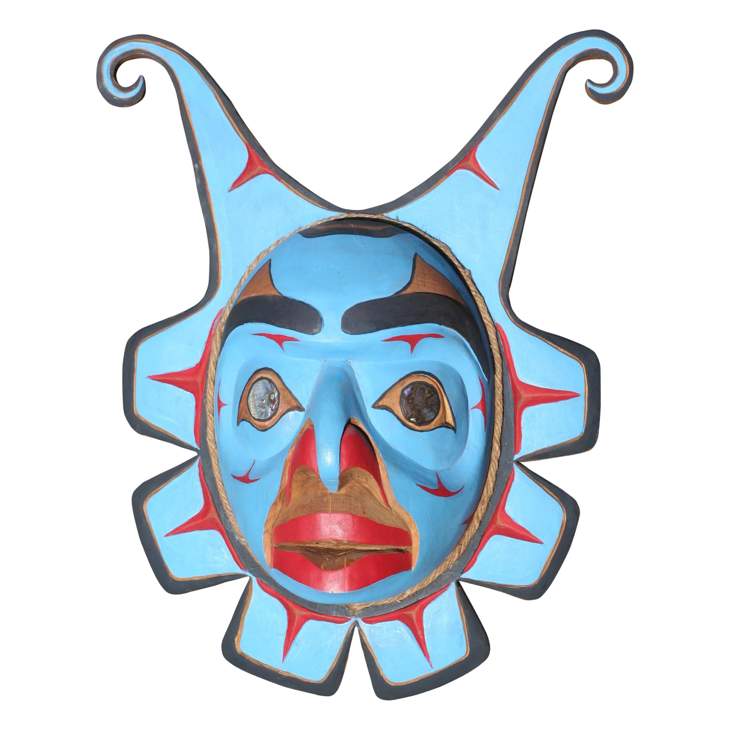 Northwest Coast Dzunuk'wa Mask, Native, Carving, Other