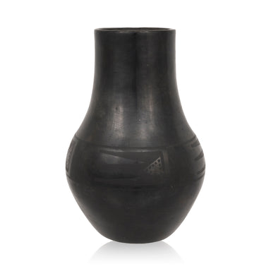 Marie Martinez Black Ware Vase, Native, Pottery, Historic
