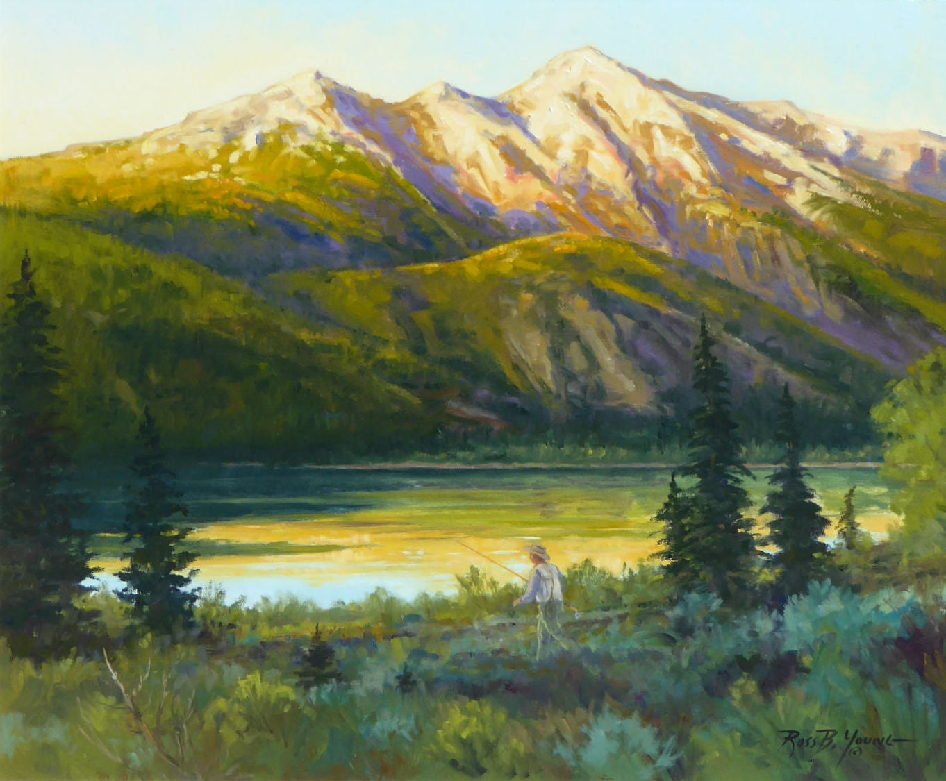 Dawn's Promise by Ross Young, Fine Art, Painting, Sporting