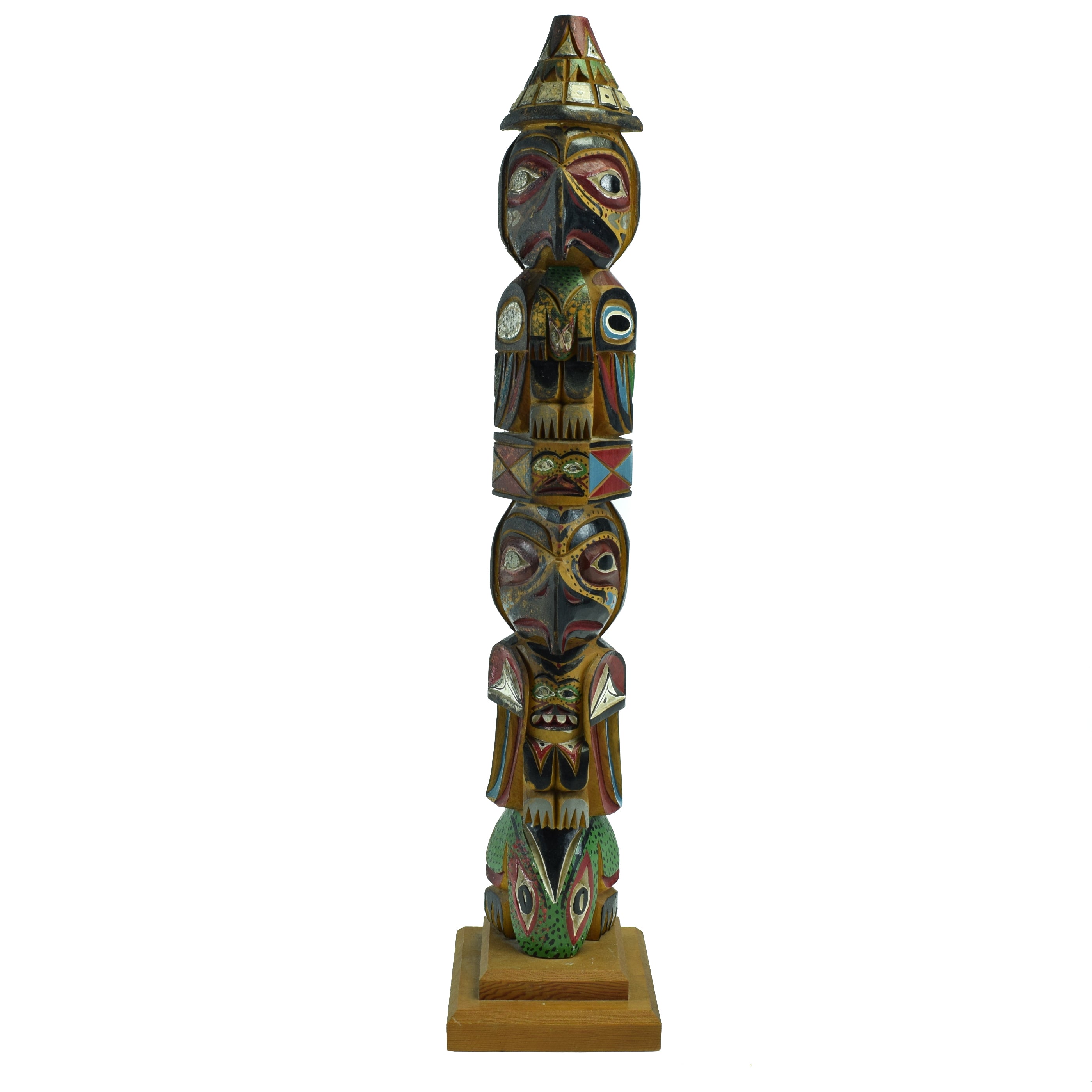Ditidaht/Nuu-chah-nulth Totem by Raymond Williams, Native, Carving, Totem Pole
