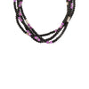 Tommy Singer Onyx and Charoite Necklace