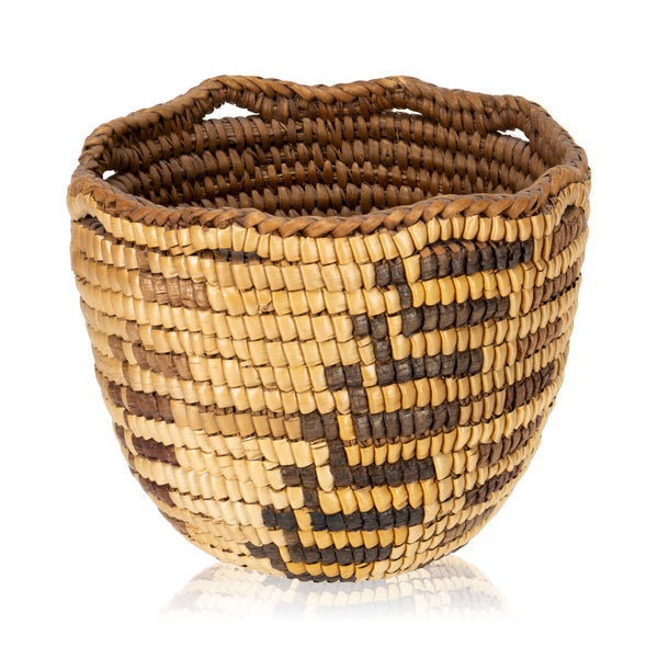Museum Quality Klickitat Basket, Native, Basketry, Vertical