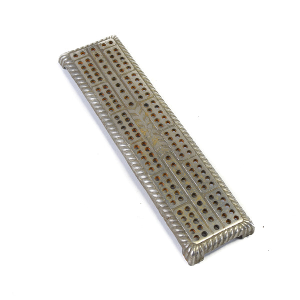 Cribbage Board with Nickel Finish, Western, Gaming, Game Board