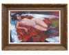 Bar Room Nude on Red Blanket by Ramon Kelley